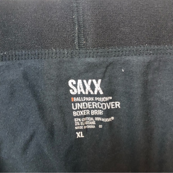 Saxx Ballpark Puch Undercover Boxer Briefs Blue Mens XL - Picture 2 of 3